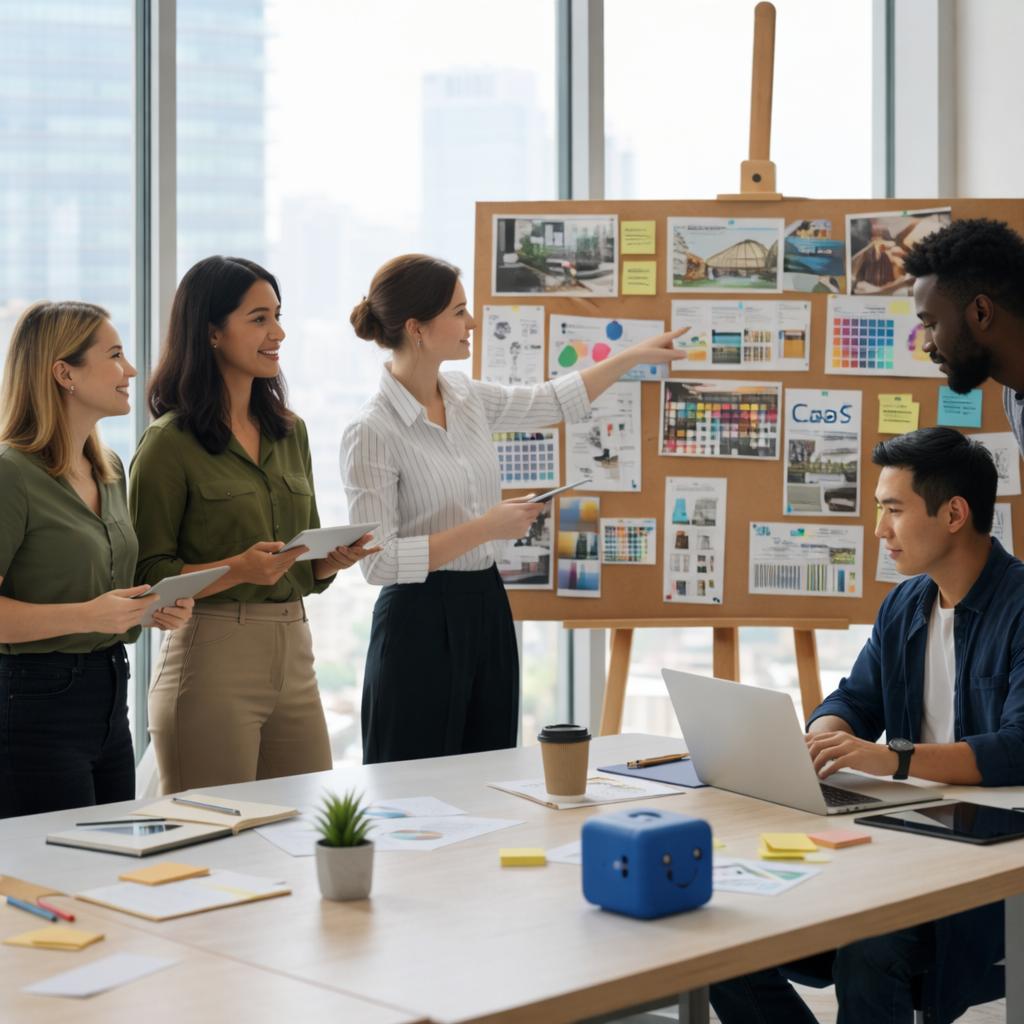 Brand story presented to an audience