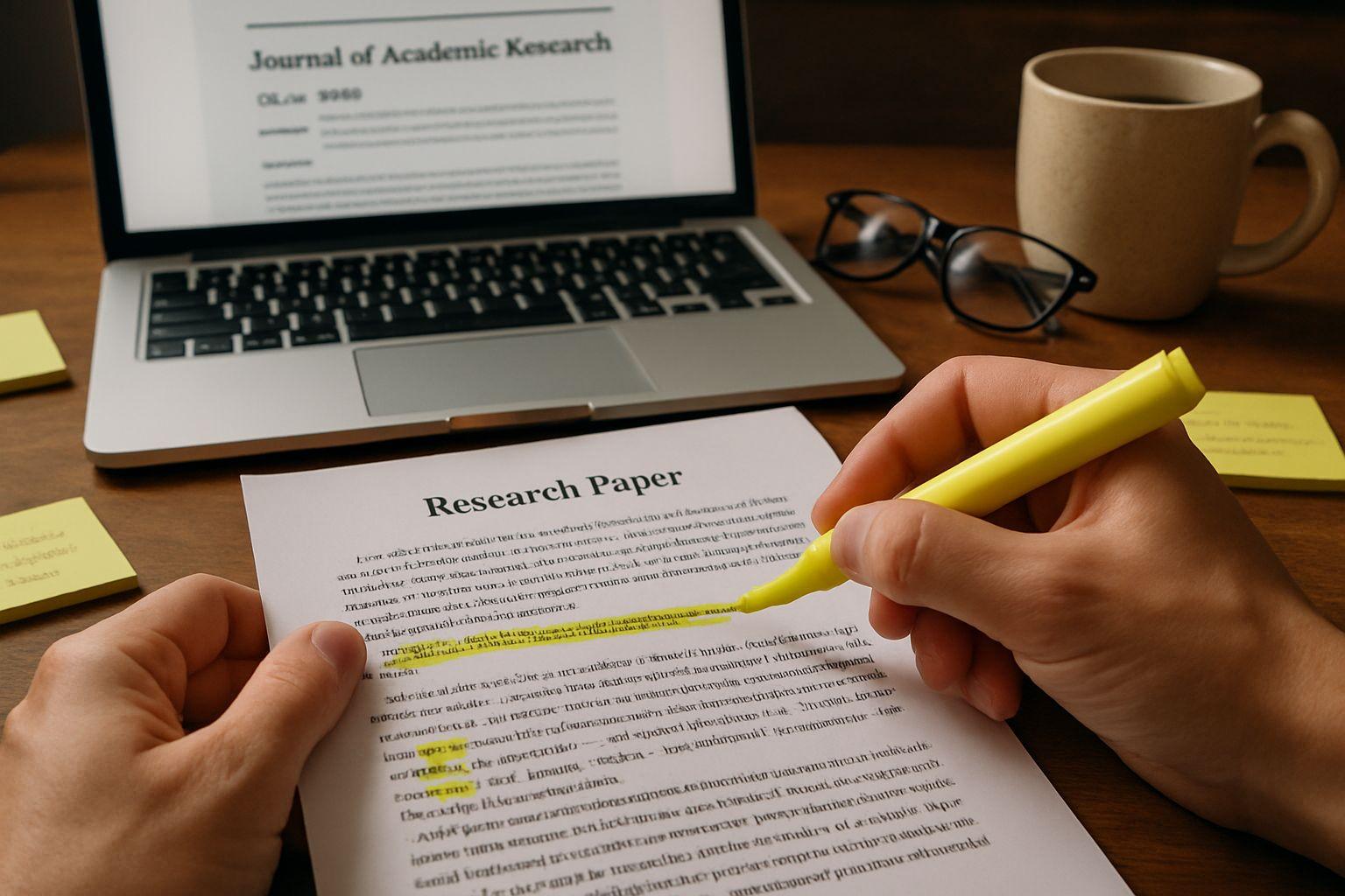 Finished manuscript and writing tools