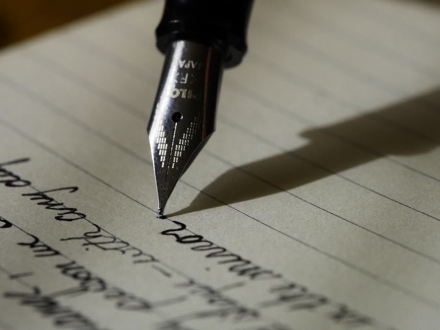 Editor refining a manuscript with a pen