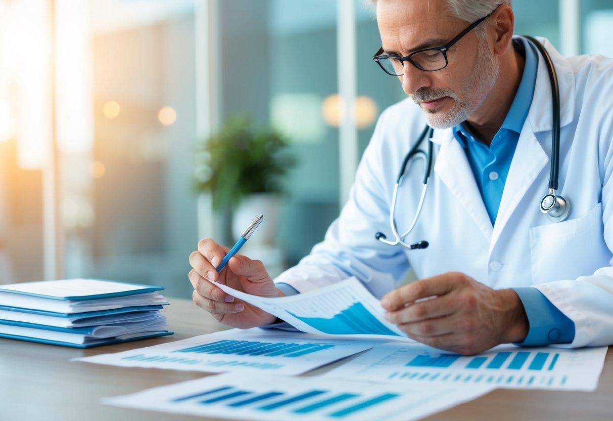 Healthcare professional with a stethoscope