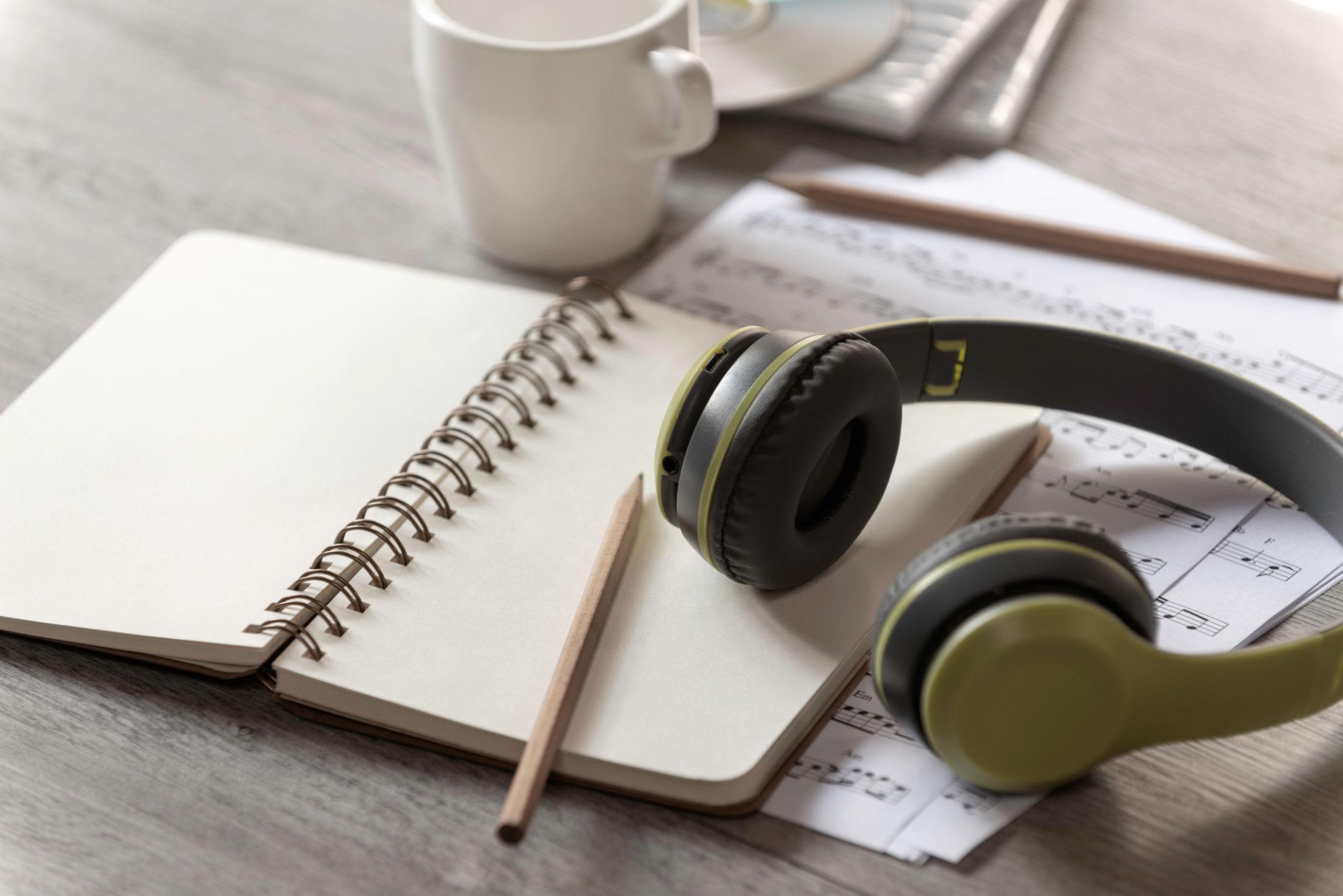 Finished manuscript and writing tools