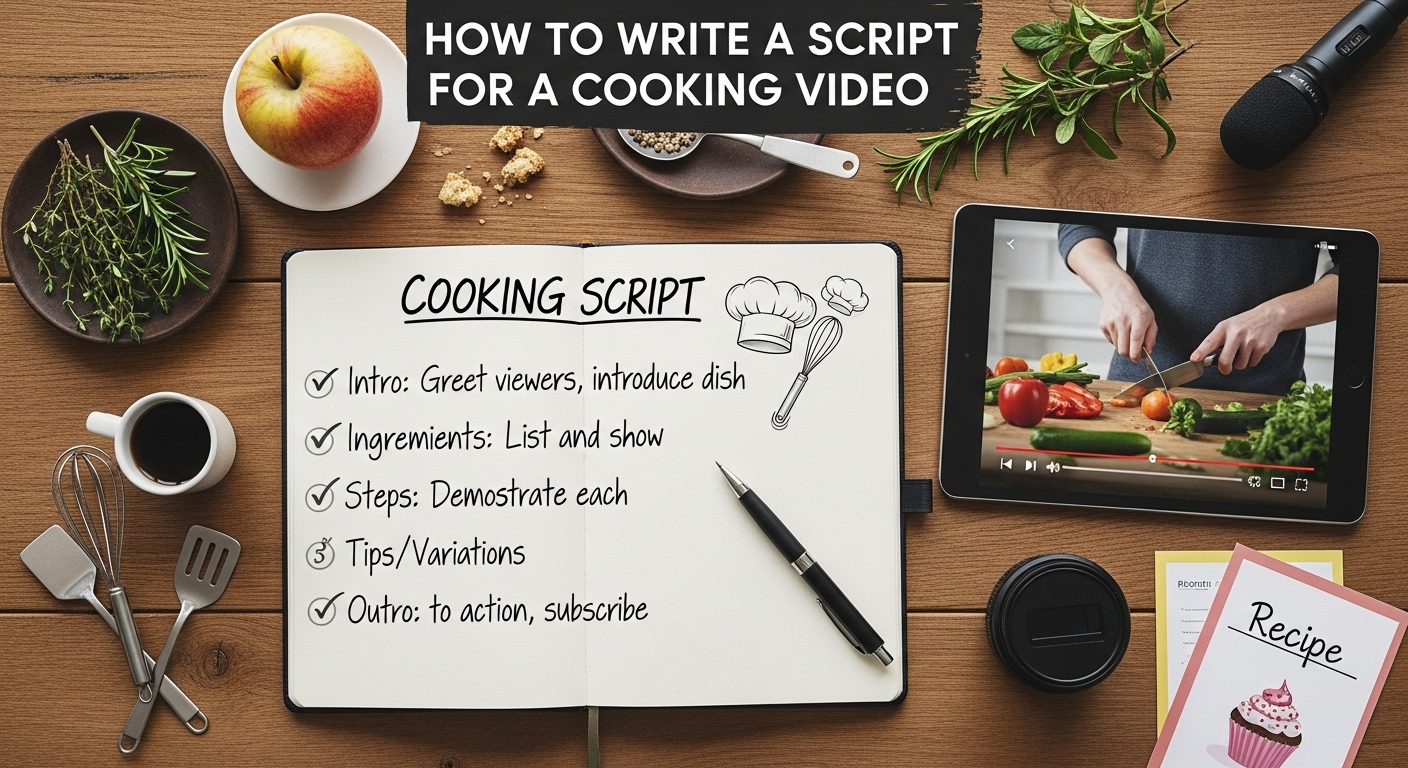 How to Write a Script for a Cooking Video