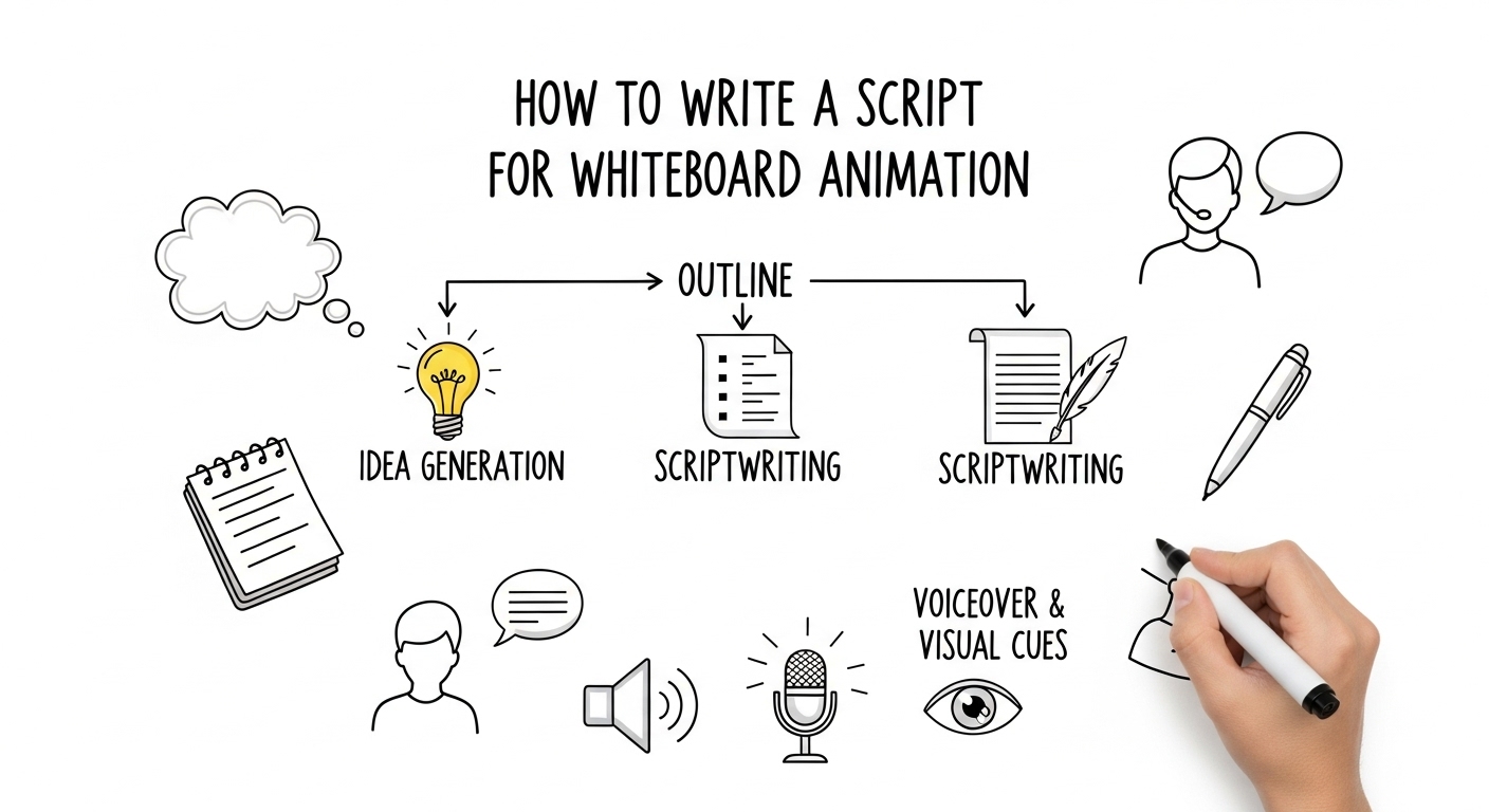 how to write script for whiteboard animation