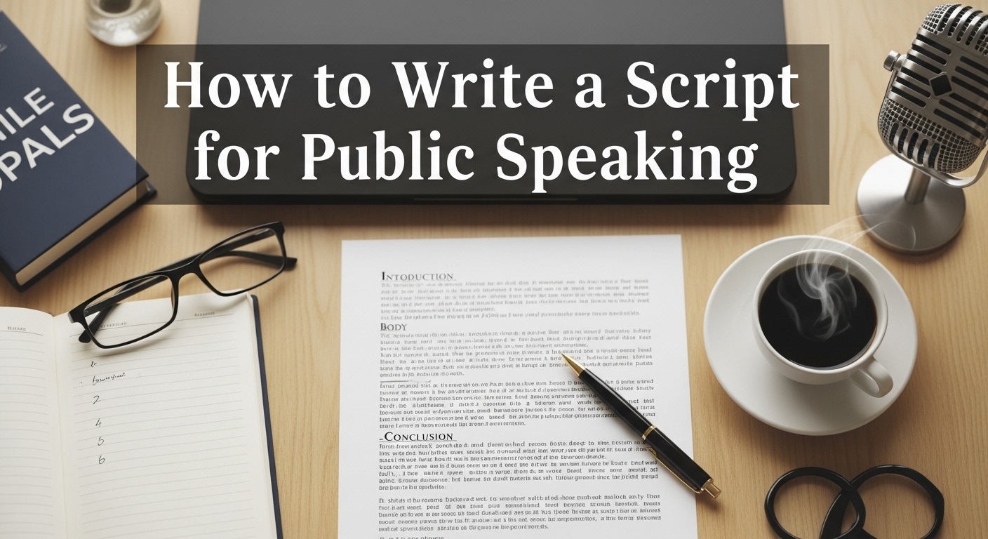 How to Write a Script for Public Speaking