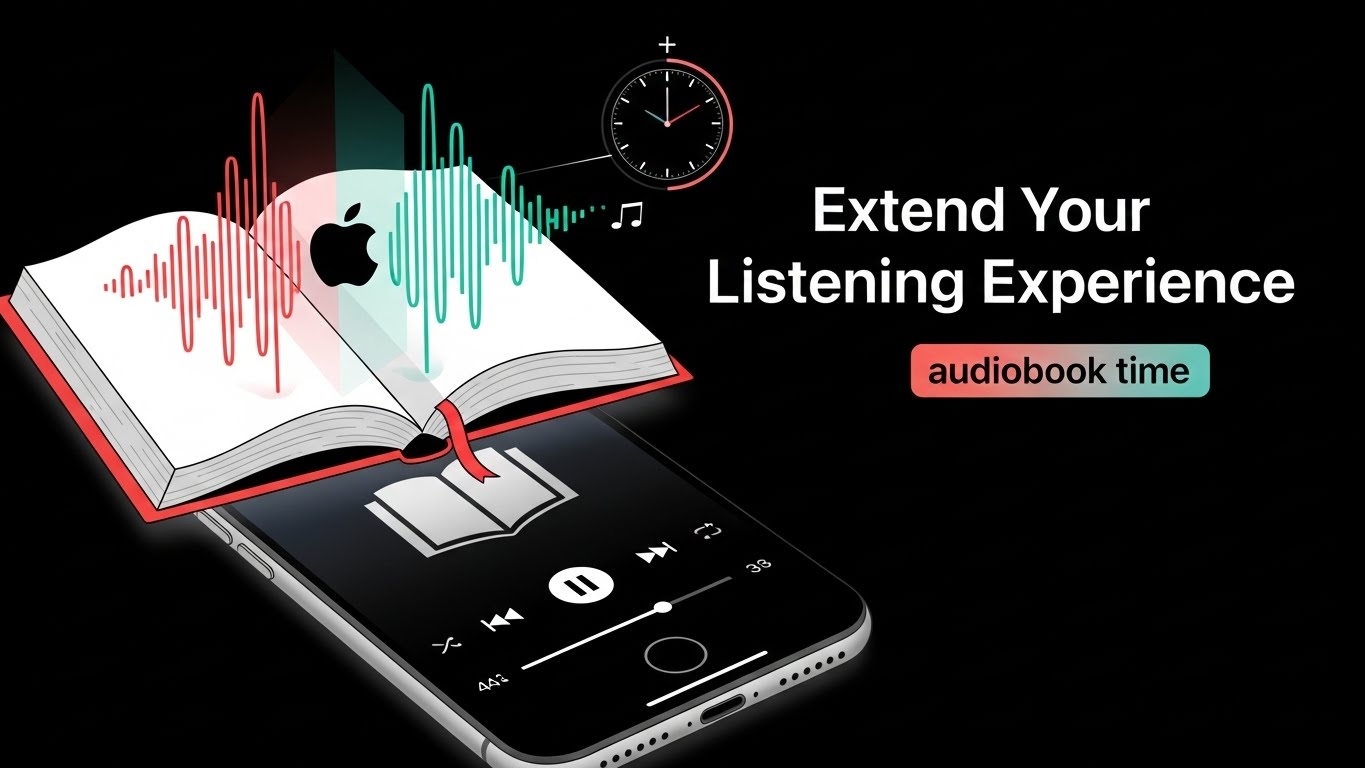 how to increase audiobook time on apple music