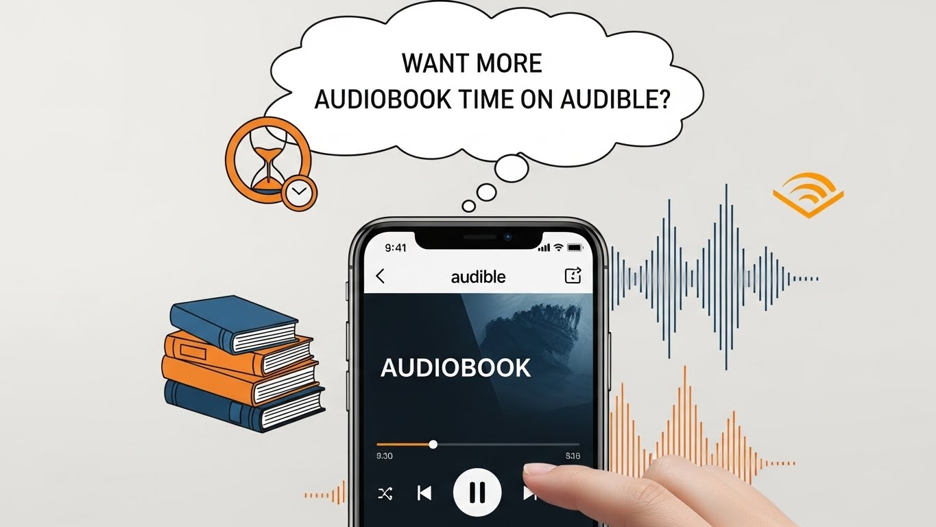 how to increase audiobook time on audible