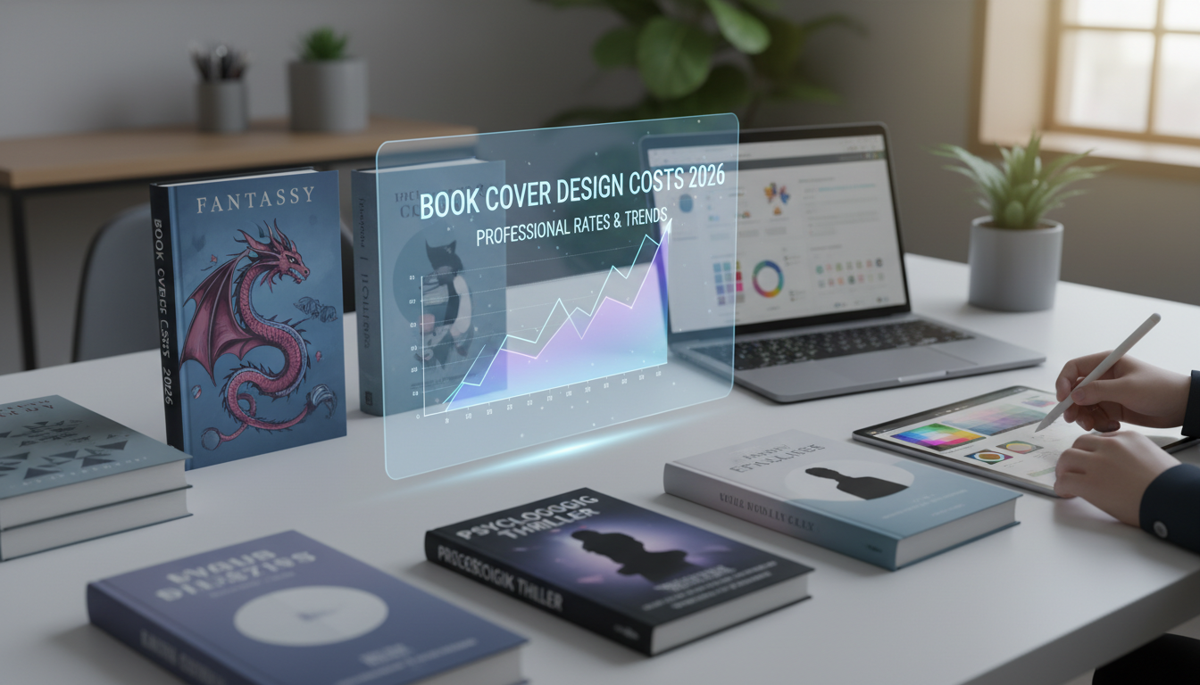 Book Cover Design Costs 2026: Professional Rates & Trends